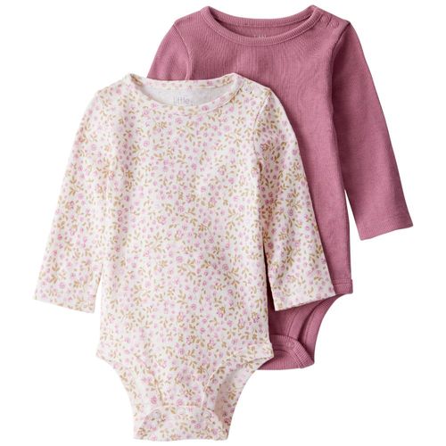 Set de 2 mamelucos multicolor para bebé niña