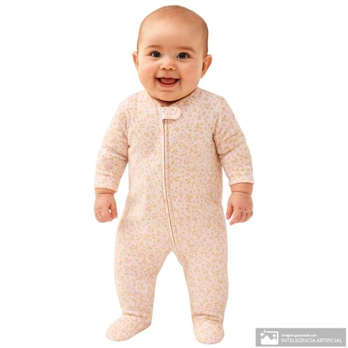 Pijama multicolor con estampado floral para bebé niña