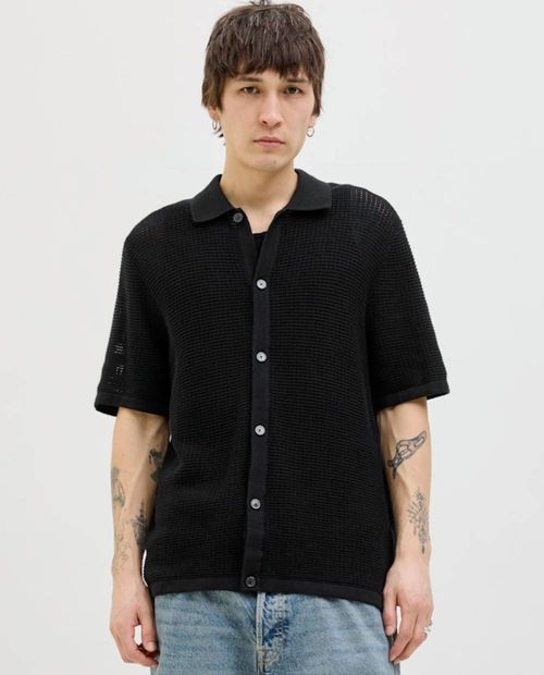 Camisa casual Jack & Jones relaxed fit texturizada para hombre