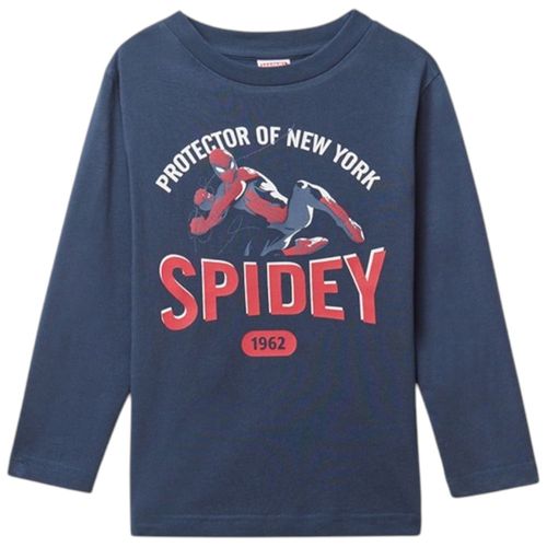Camiseta azul con estampado de Spiderman para niño