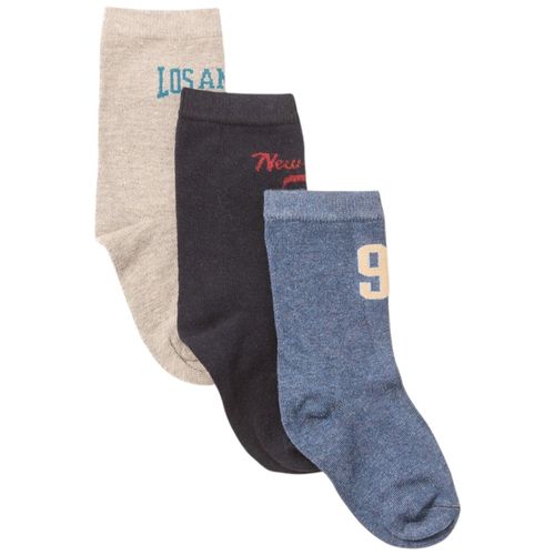 Set de 3 pares de calcetines con estampado para niño