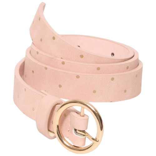 Cinturón beige con estampado de puntos para niña