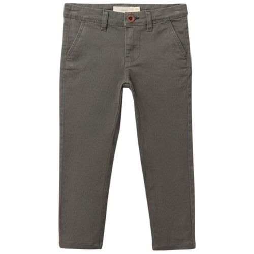 Pantalón chino verde sólido para niño