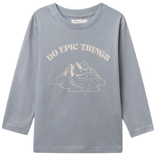 Camiseta manga larga print delantero básico para niño