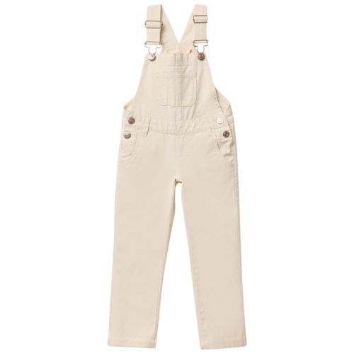 Overall beige sólido para niña