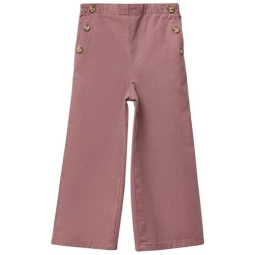 Pantalón culotte rosado sólido para niña