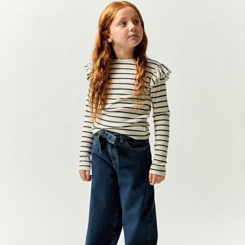 Jeans culotte azul denim para niña