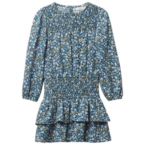 Vestido multicolor con estampado floral para niña