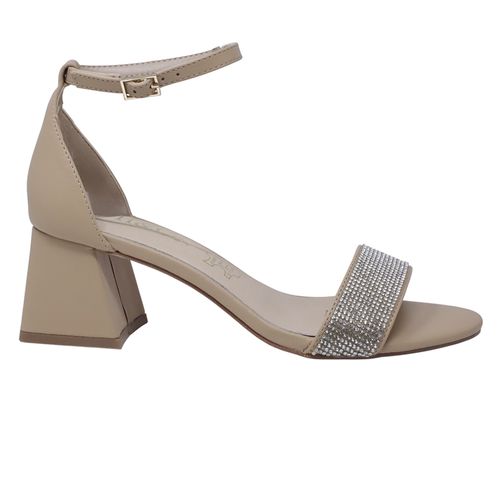 Sandalia de vestir H&Co color beige para mujer
