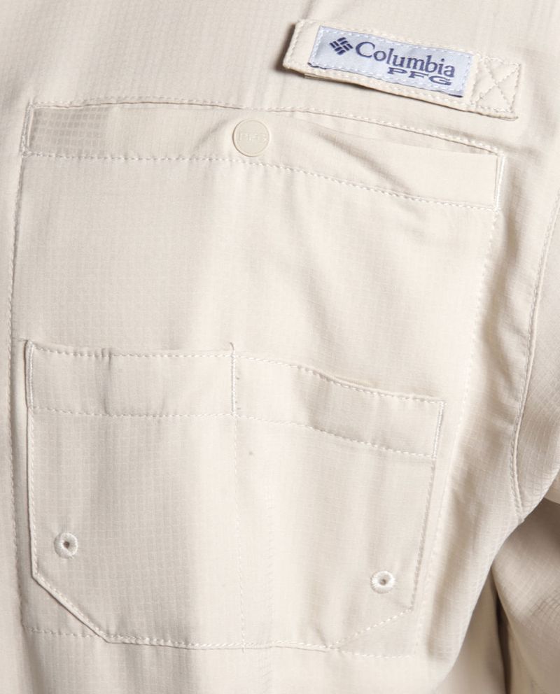 Chemise Columbia PFG Tamiami II Manches Longues - Homme - Beige - Taille M - UPF 40 - NEUVE
