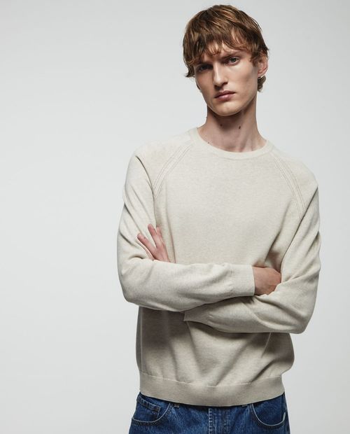 Suéter Sfera beige heather para hombre