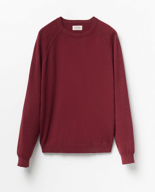 Suéter Sfera color vino heather para hombre
