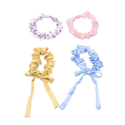 Set de 4 miniscrunchie multicolor