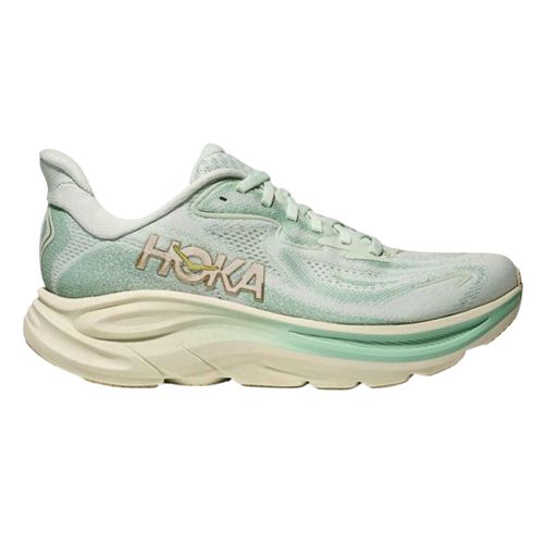 Zapato deportivo Hoka Clifton 10 color verde menta para mujer