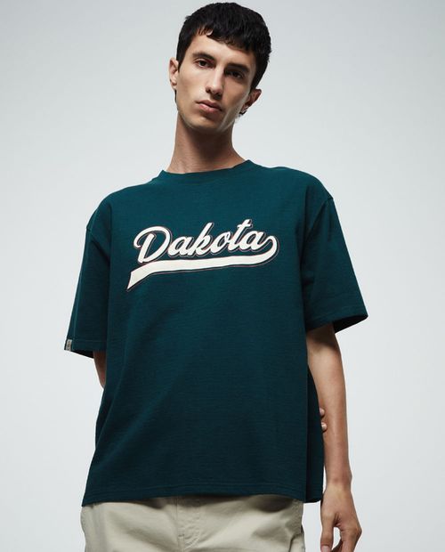 Camiseta Sfera verde estampado Dakota para hombre