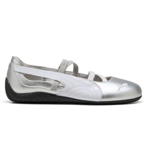 Zapato casual deportivo Puma Speedcat ballet plateadas para mujer