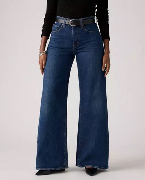 Jeans Levi's 728 wide leg azul de cintura alta para mujer