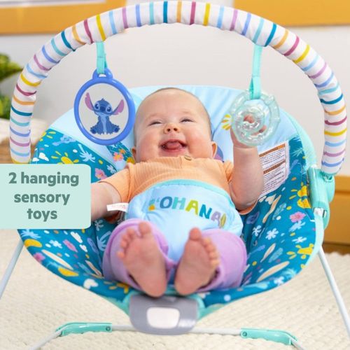 Silla mesedora Bright Stars de stitch vibradora para bebé