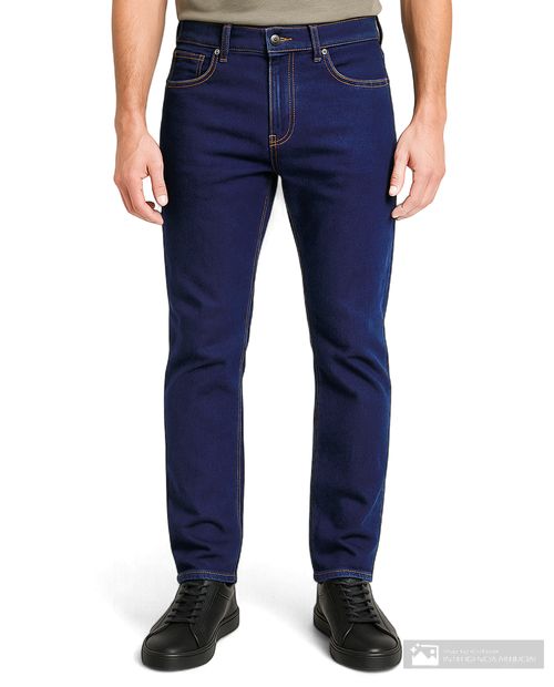 Jeans Gents straight fit azul oscuro denim para hombre