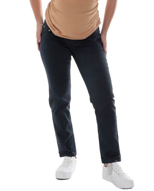 Jeans maternal Ohma straight azul de cintura alta para mujer