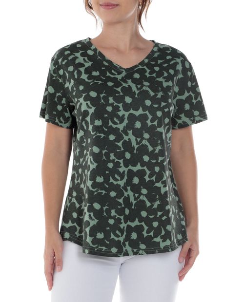 Camiseta Nicolle estampada manga corta para mujer