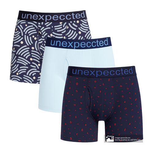Pack de 3 bóxer brief Unexpected multicolor para hombre