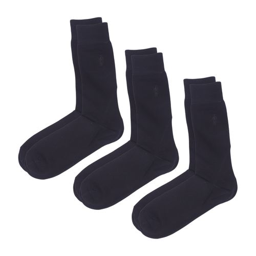 Pack de 3 pares de calcetines crew Jockey negros sólidos para hombre