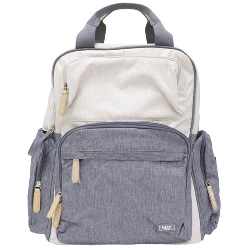 Pañalera H&Co gris color blocking para bebé