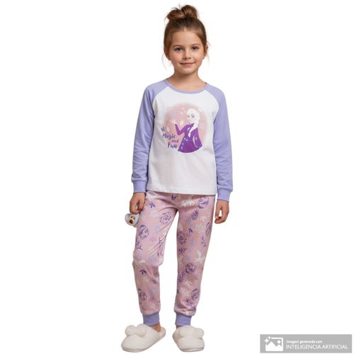 Pijama de 2 piezas estampado de Frozen para niña