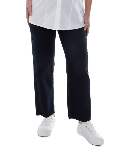 Jeans maternal Ohma straight azul de cintura alta para mujer