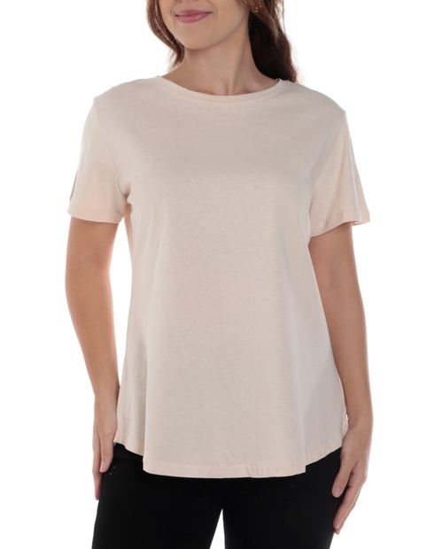 Camiseta Nicolle beige manga corta para mujer