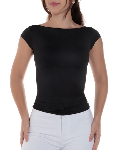 Blusa Mine casual manga corta para mujer