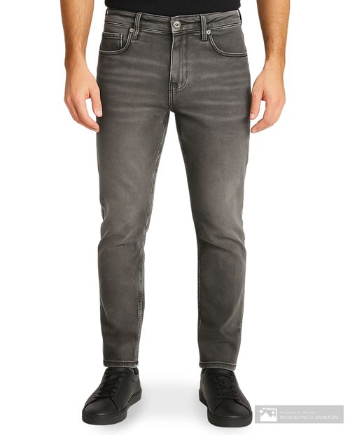 Jeans Orange slim fit gris oscuro denim heather para hombre