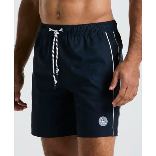 Calzoneta de baño Penguin azul navy sólida para hombre