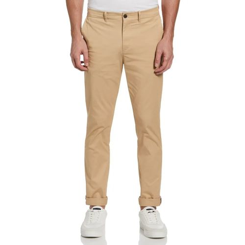 Pantalón chino Penguin slim fit beige sólido para hombre