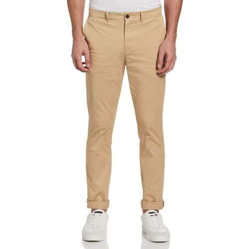 Pantalón chino Penguin slim fit beige sólido para hombre