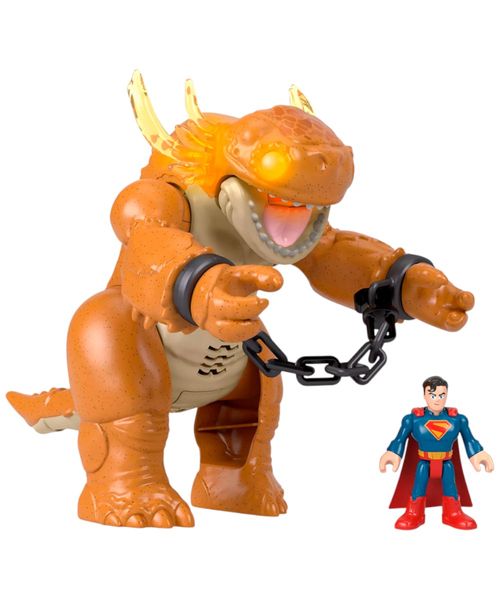 Imaginext DC Super friends figura de acción Superman y Kaiju