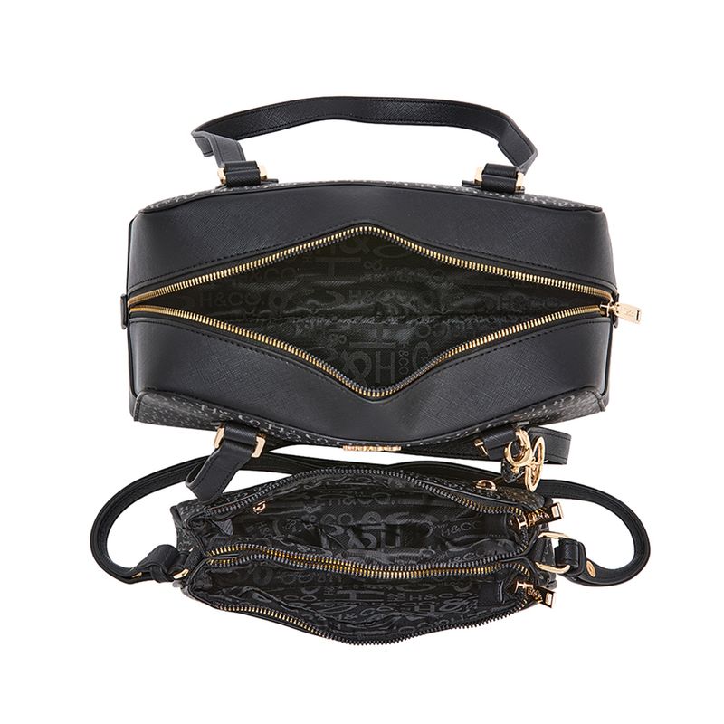 Dúo de carteras satchel H&Co color negro para mujer - Siman Costa Rica