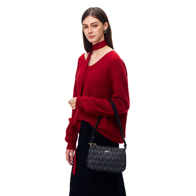Dúo de carteras satchel H&Co color negro para mujer - Siman Costa Rica