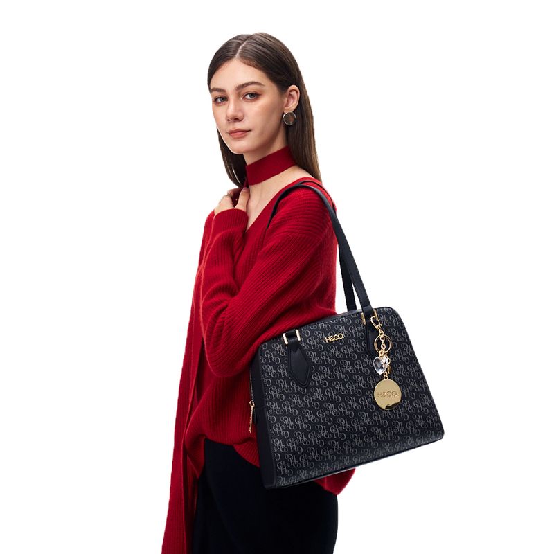 Dúo de carteras satchel H&Co color negro para mujer - Siman Costa Rica