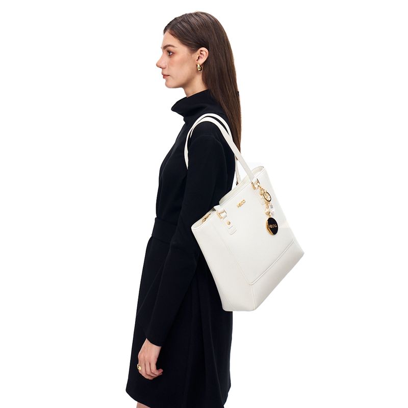 Dúo de carteras tote/crossbody H&Co color blanco para mujer - Siman ...