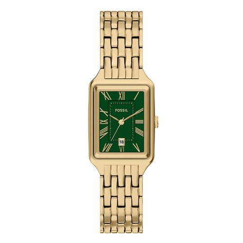 Reloj Fossil análogo de acero inoxidable dorado para mujer