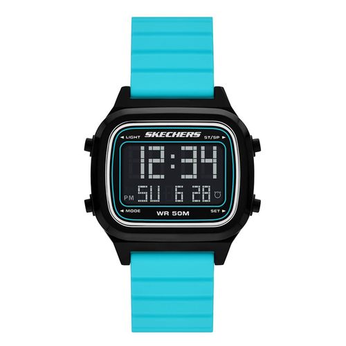 Reloj Skechers digital de silicona azul para hombre