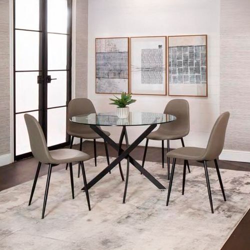 Juego de comedor 4 personas Lena redondo