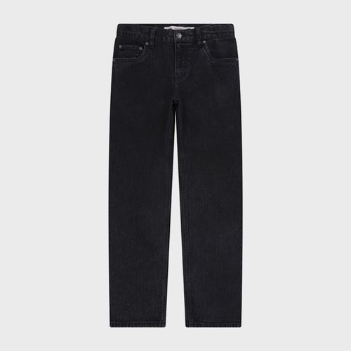 Jeans negro relaxed straight para niño