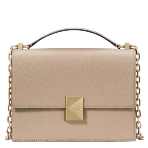Cartera satchel Kate Spade deco color beige para mujer