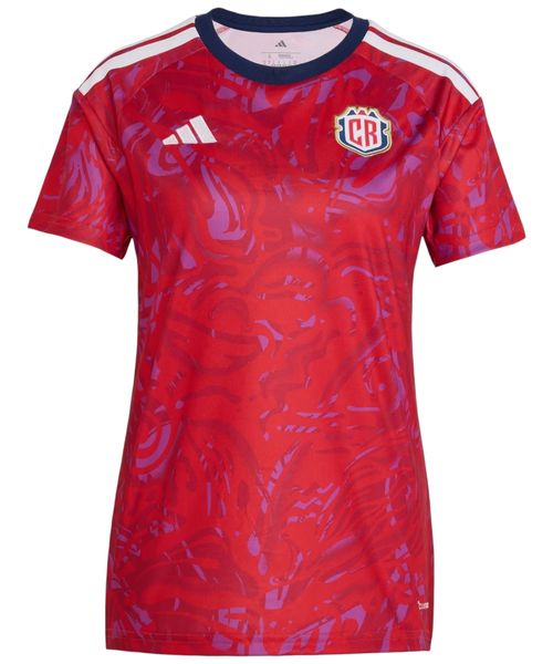 Camiseta deportiva Adidas Costa Rica home 26 roja para mujer