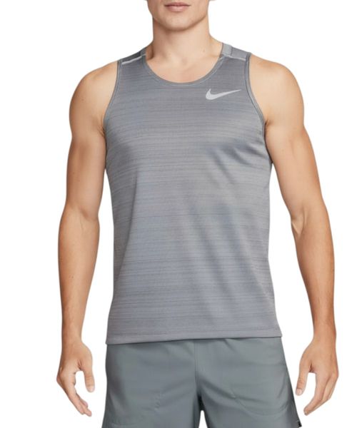 Camiseta deportiva Nike gris sin mangas para hombre