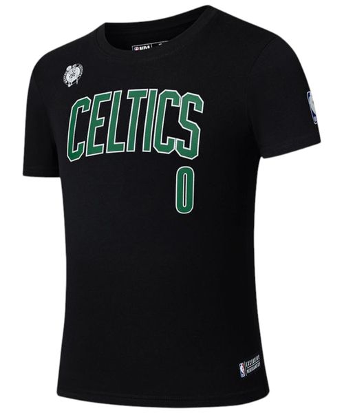 Camiseta deportiva NBA Boston Celtics negra estampada para hombre