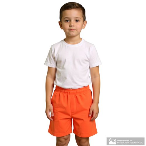 Short naranja para niño